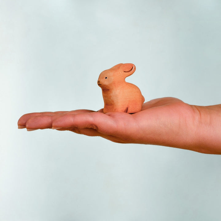 BumbuToys Wooden Celebration Ring Decoration - Festive Bunny for Small World Play - Online, Australia