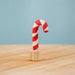 BumbuToys Wooden Celebration Ring Decoration - Festive Candy Cane - Christmas-themed Birthday Ring Figure from Australia
