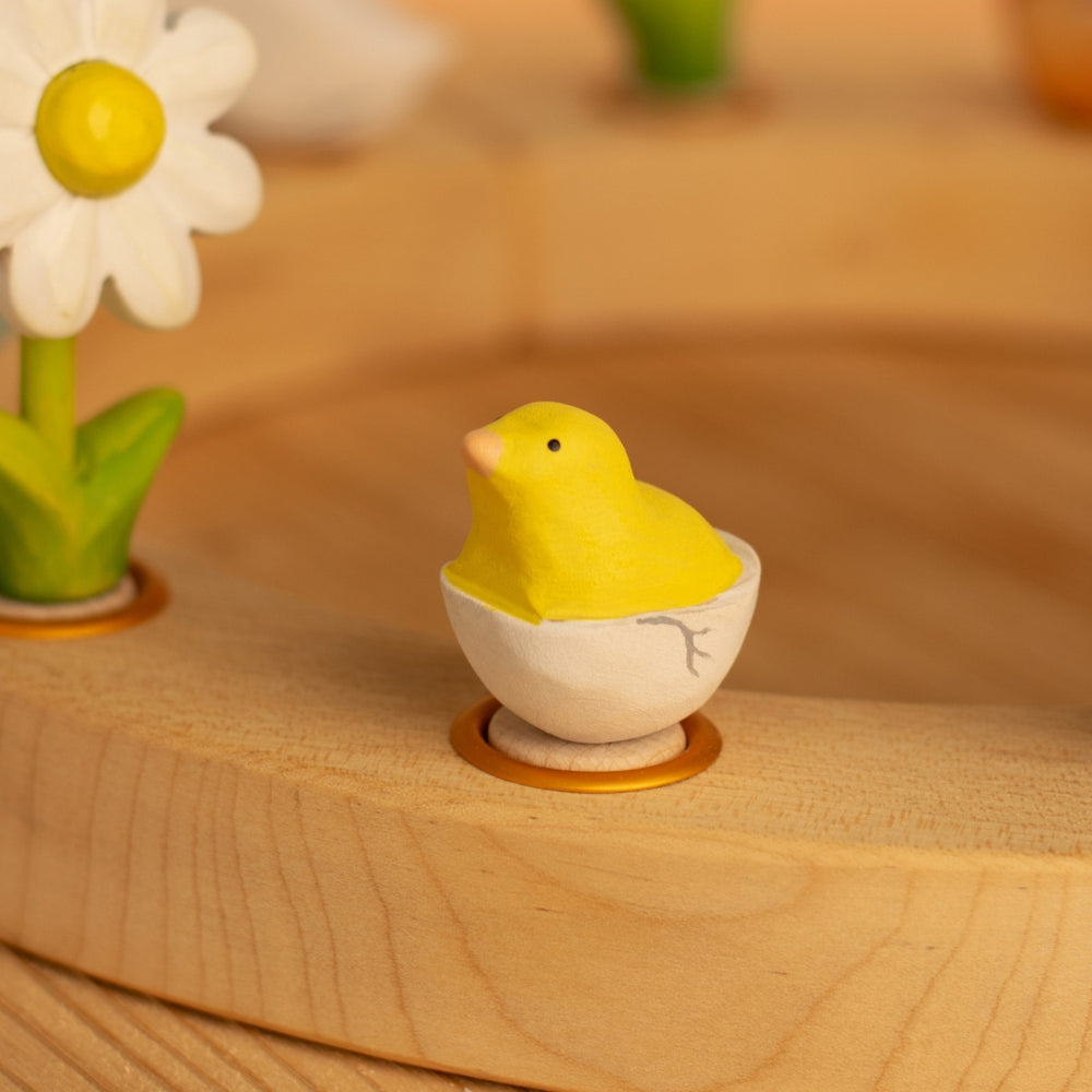 BumbuToys Wooden Celebration Ring Decoration - Festive Chick Egg - Online, Australia