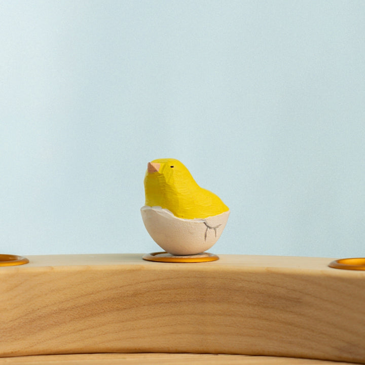 BumbuToys Wooden Celebration Ring Decoration - Festive Chick Egg - Online, Australia