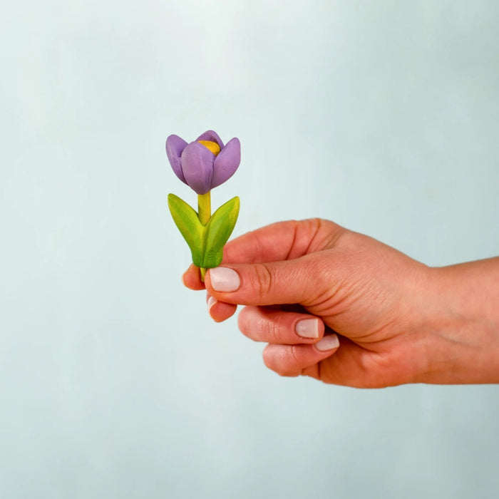 BumbuToys Wooden Celebration Ring Decoration - Festive Crocus for Small World Play - Online, Australia