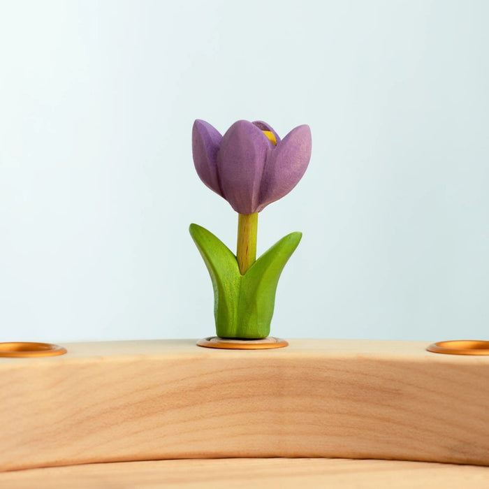 BumbuToys Wooden Celebration Ring Decoration - Festive Crocus for Small World Play - Online, Australia