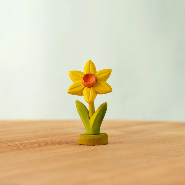 BumbuToys Wooden Celebration Ring Decoration - Festive Daffodil for Small World Play - Online, Australia