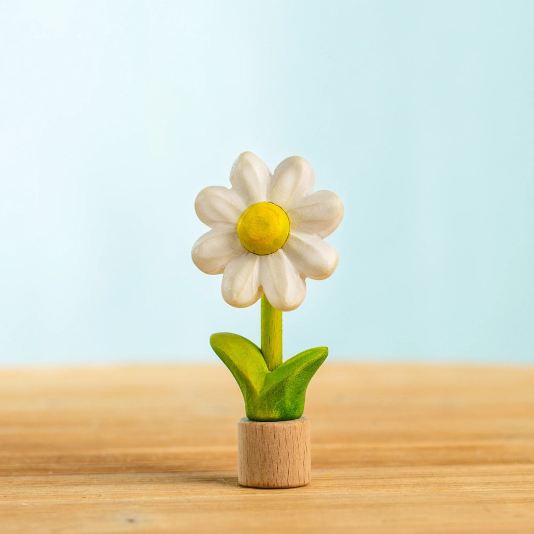 BumbuToys Wooden Celebration Ring Decoration - Festive Daisy for Small World Play - Online, Australia