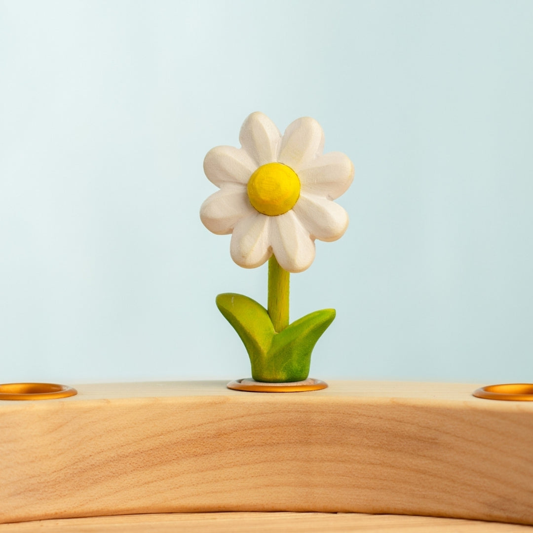 BumbuToys Wooden Celebration Ring Decoration - Festive Daisy for Small World Play - Online, Australia