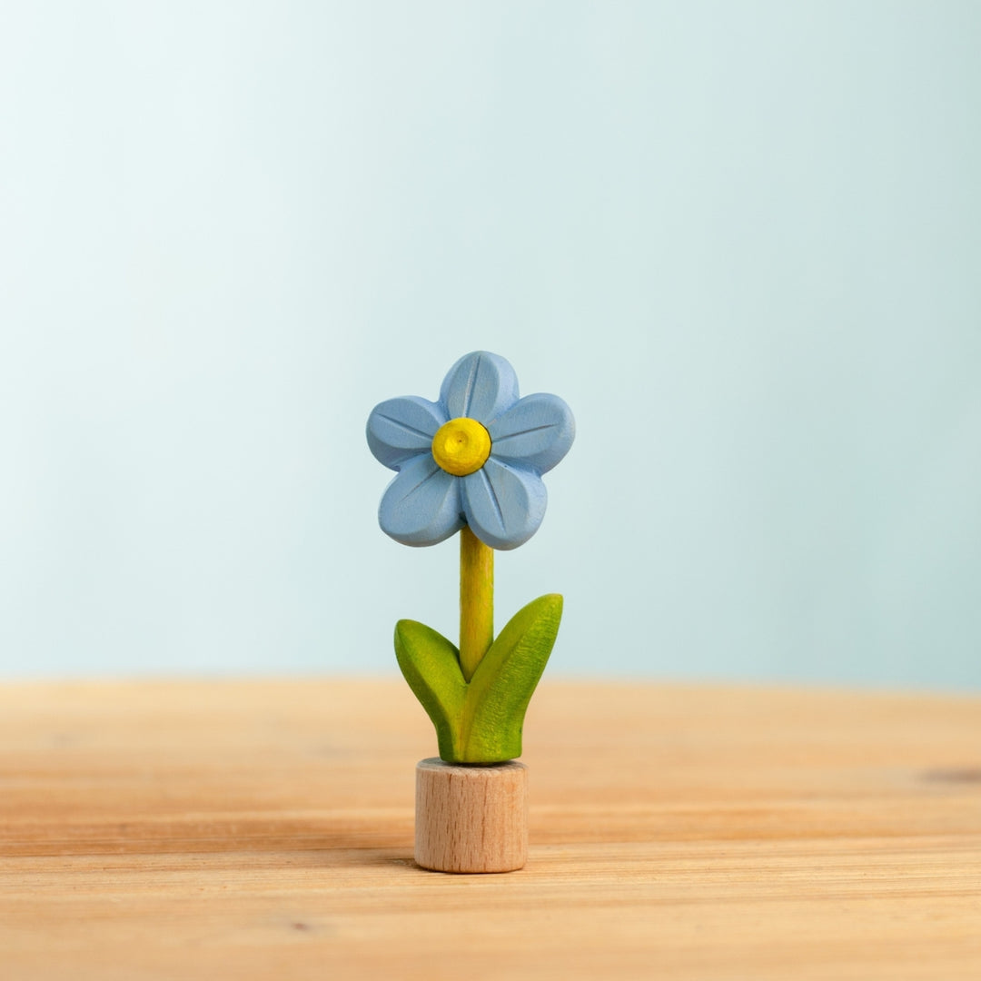 BumbuToys Wooden Celebration Ring Decoration - Festive Forget-Me-Not for Small World Play - Online, Australia