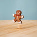 BumbuToys Wooden Celebration Ring Decoration - Festive Gingerbread Man - Christmas-themed Birthday Ring Figure from Australia