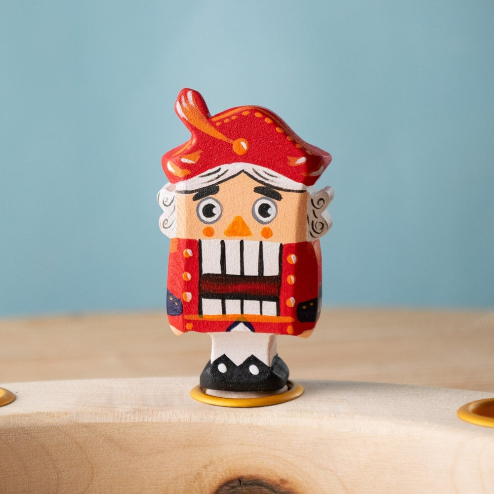 BumbuToys Wooden Celebration Ring Decoration - Festive Nutcracker - Christmas-themed Birthday Ring Figure from Australia