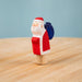 BumbuToys Wooden Celebration Ring Decoration - Festive Santa - Christmas-themed Birthday Ring Figure 
