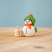 BumbuToys Wooden Celebration Ring Decoration - Festive Snowman - Christmas-themed Birthday Ring Figure from Australia