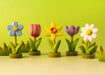 BumbuToys Wooden Celebration Ring Decoration - Festive Daisy for Small World Play - Online, Australia