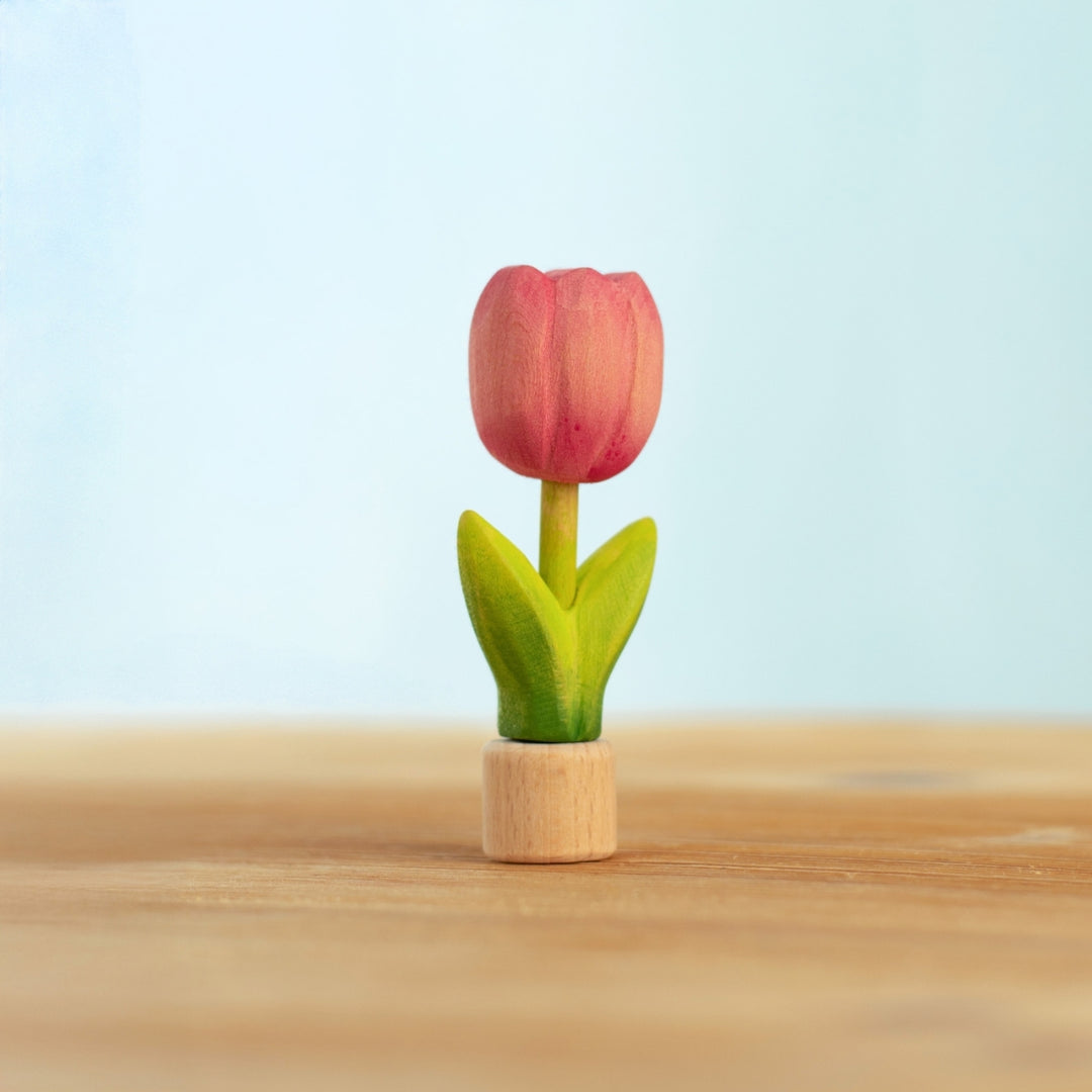 BumbuToys Wooden Celebration Ring Decoration - Festive Tulip - Online, Australia