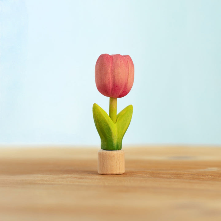 BumbuToys Wooden Celebration Ring Decoration - Festive Tulip - Online, Australia