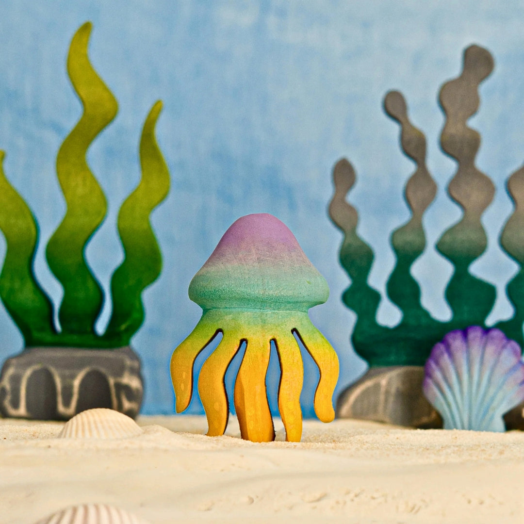 BumbuToys Wooden Celebration Ring Decoration - Jellyfish - Online, Australia