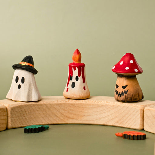 BumbuToys Wooden Celebration Ring Decoration - Magic Candle - Red - Online, Australia