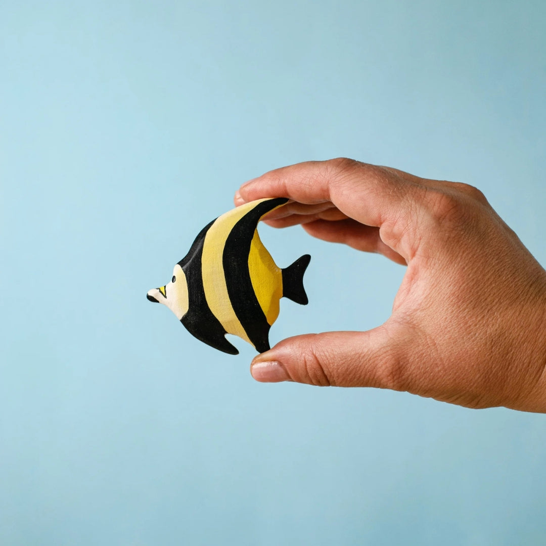 BumbuToys Wooden Celebration Ring Decoration - Moorish Idol Fish - Online, Australia