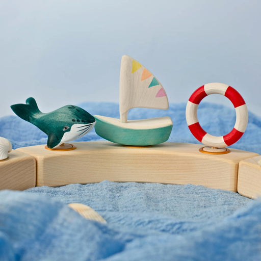 BumbuToys Wooden Celebration Ring Decoration - Sailboat - Online, Australia