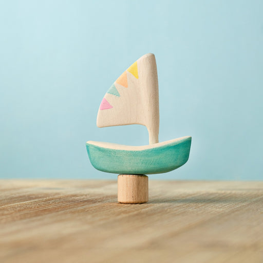 BumbuToys Wooden Celebration Ring Decoration - Sailboat - Online, Australia