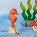 BumbuToys Wooden Celebration Ring Decoration - Seahorse - Online, Australia
