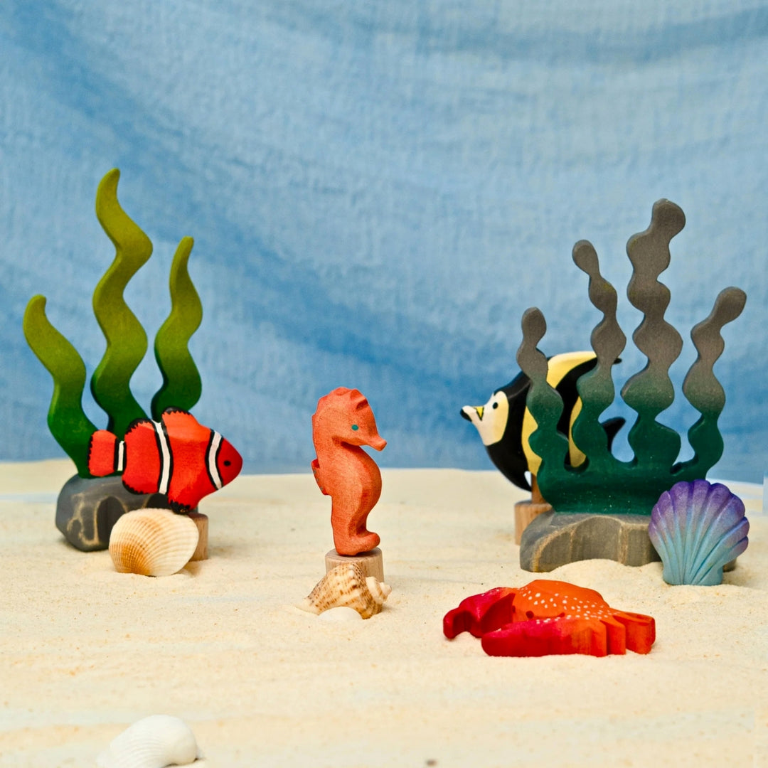 BumbuToys Beach and Sea Wooden Celebration Ring Decoration - Online, Australia