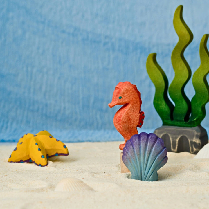 BumbuToys Wooden Celebration Ring Decoration - Seashell - Online, Australia