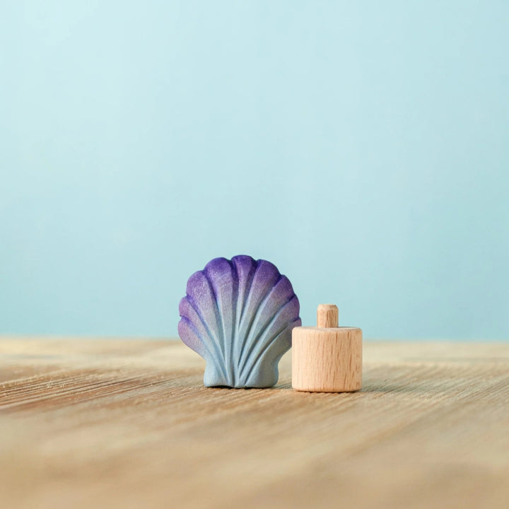 BumbuToys Wooden Celebration Ring Decoration - Seashell - Online, Australia