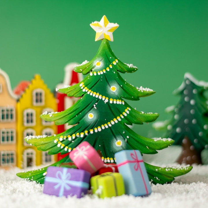 BumbuToys Wooden Figure - Christmas Tree for Small World Play from Australia