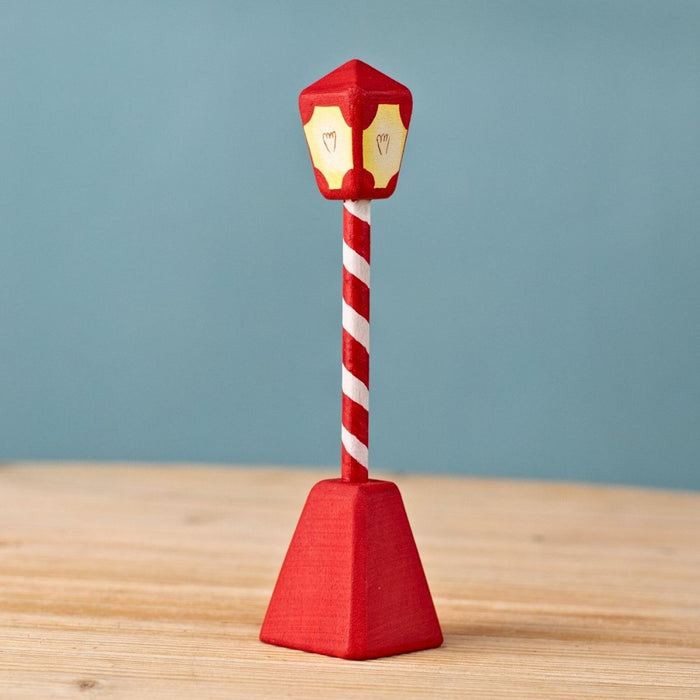 BumbuToys Wooden Christmas Figure - Lamp Post for Small World Play from Australia