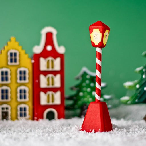 BumbuToys Wooden Christmas Figure - Lamp Post for Small World Play from Australia