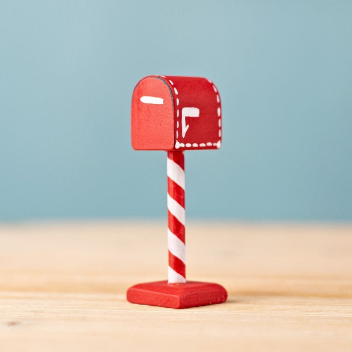 BumbuToys Wooden Christmas Figure - Santa’s Mailbox for Small World Play from Australia