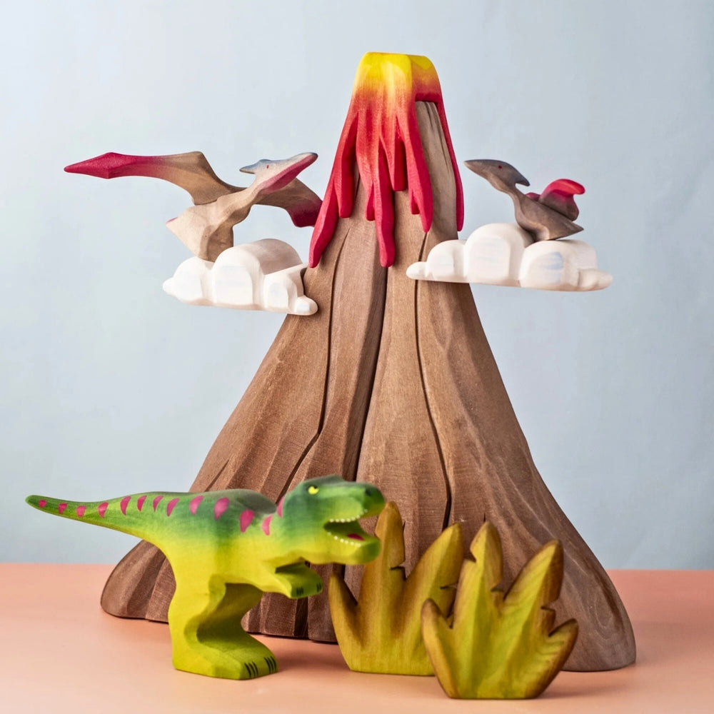 BumbuToys Wooden Dinosaur - Pteranodon Baby for Small World Play from Australia