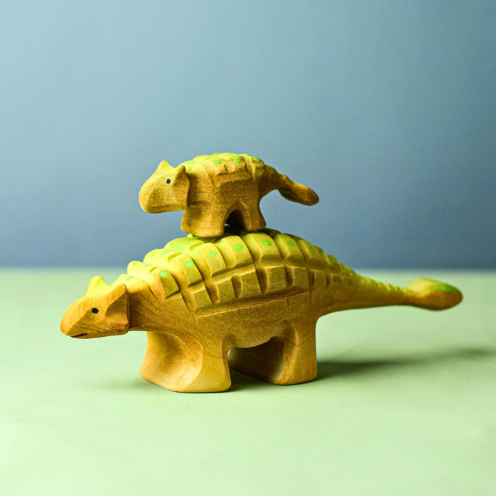 Wooden Dinosaurs - Ankylosaurus - Set of 2