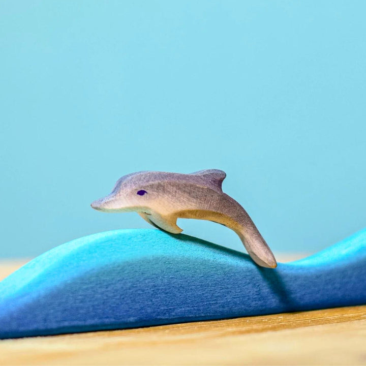 BumbuToys Handcrafted Wooden Baby Dolphin from Australia