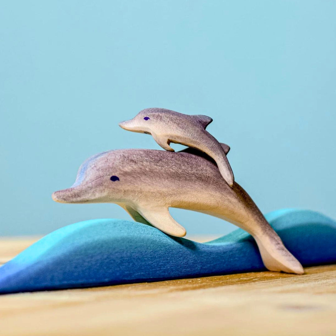 BumbuToys Handcrafted Wooden Dolphins Set from Australia