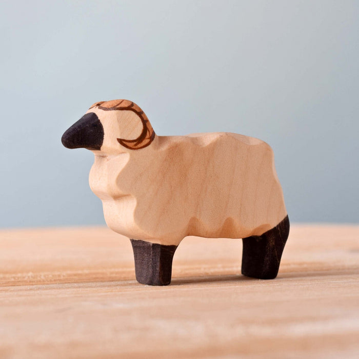 BumbuToys Wooden Farm Animal - Sheep Ram