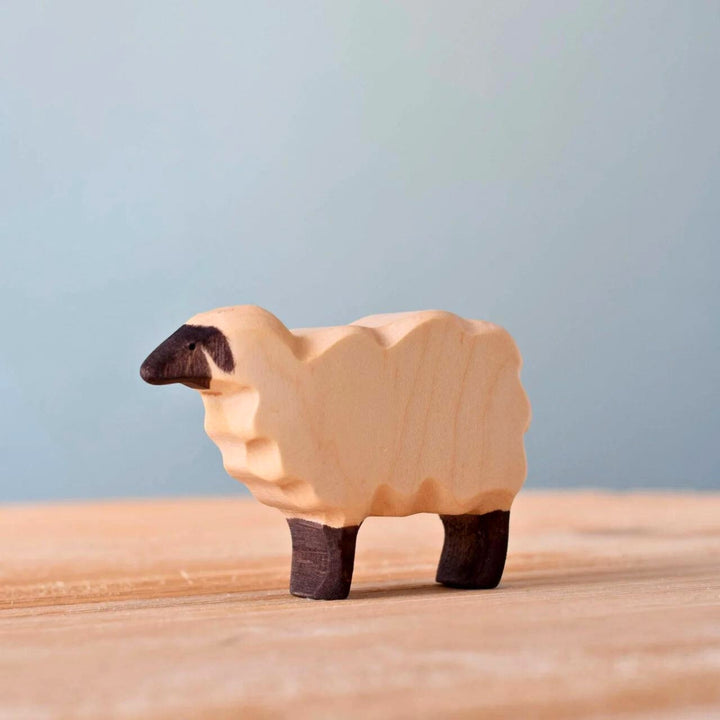 BumbuToys Handcrafted Wooden Farm Animal Sheep from Australia