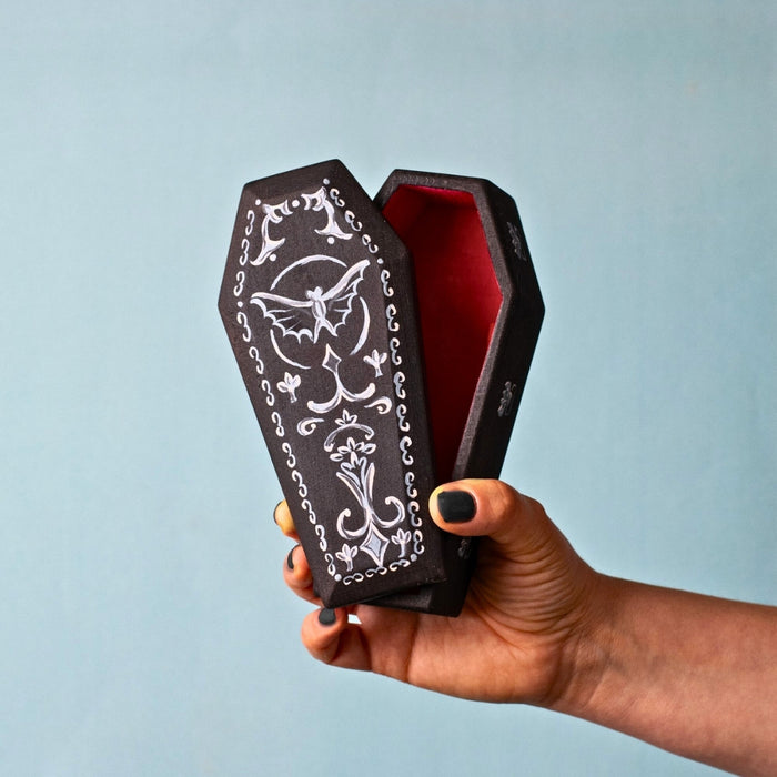 BumbuToys Wooden Figure - Coffin for Small World Play from Australia