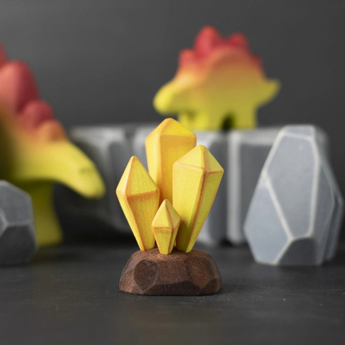 BumbuToys Wooden Figure - Crystals for Small World Play from Australia