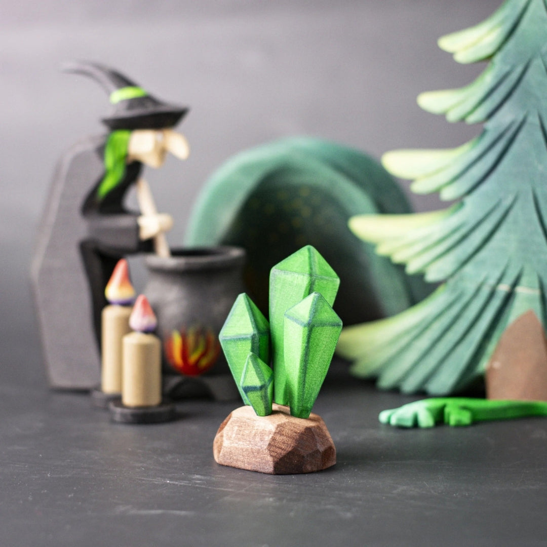 BumbuToys Wooden Figure - Crystals for Small World Play from Australia