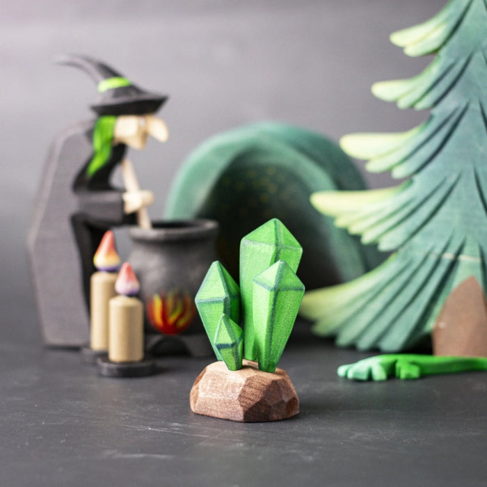 BumbuToys Wooden Figure - Crystals for Small World Play from Australia