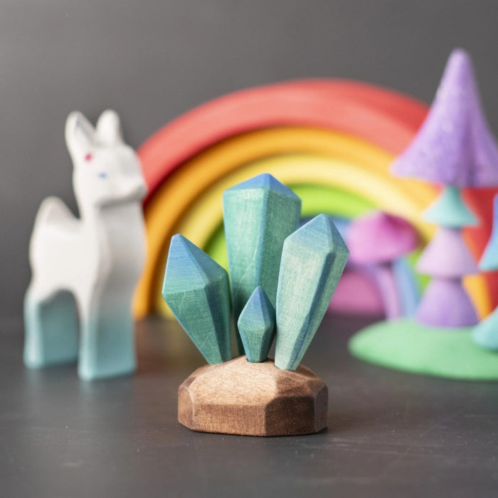 BumbuToys Wooden Figure - Crystals for Small World Play from Australia