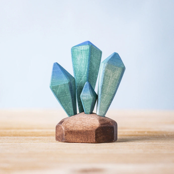 BumbuToys Wooden Figure - Crystals for Small World Play from Australia