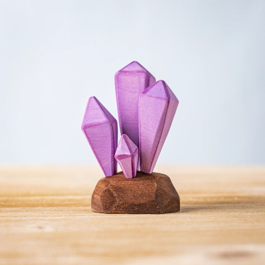 BumbuToys Wooden Figure - Crystals for Small World Play from Australia