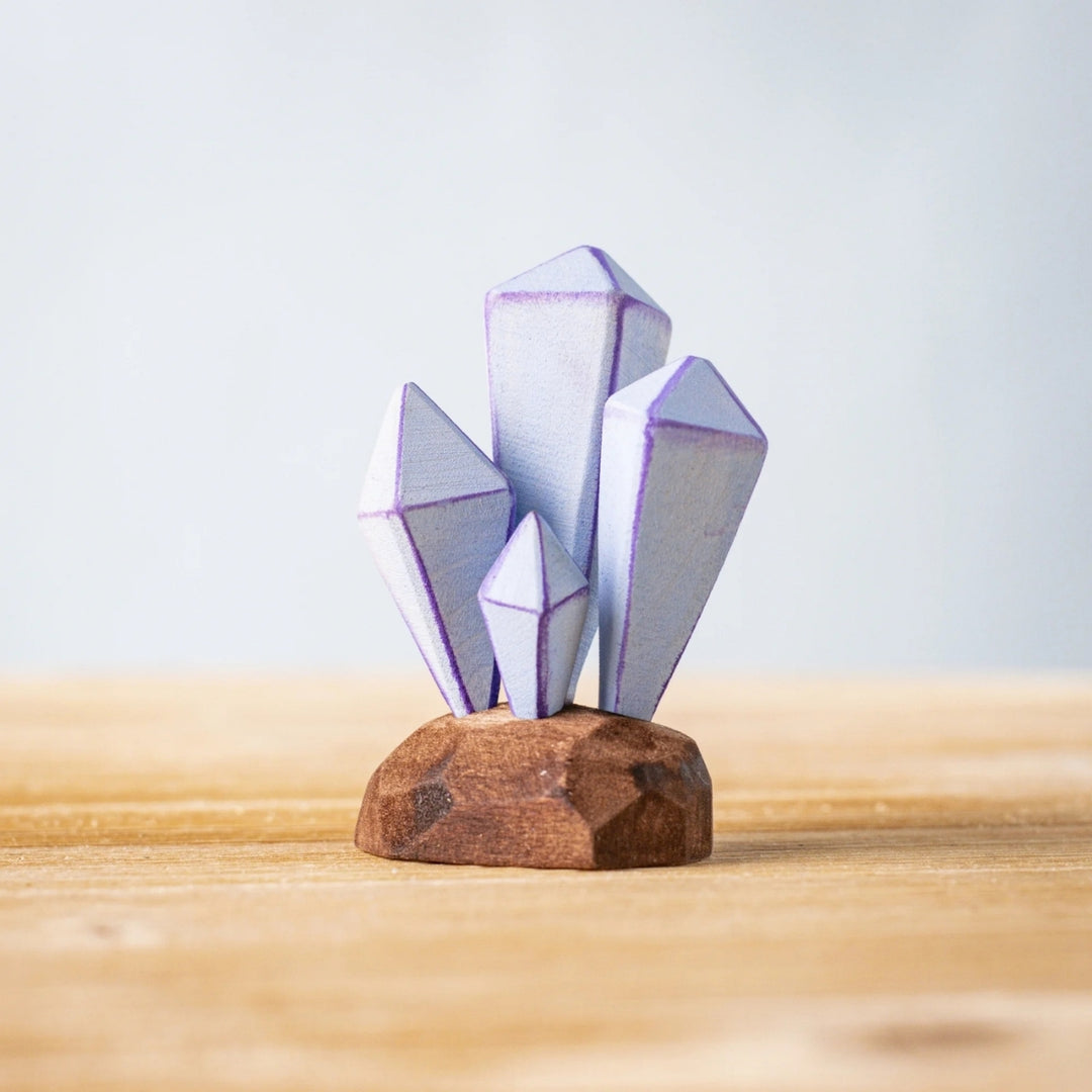 BumbuToys Wooden Figure - Crystals for Small World Play from Australia