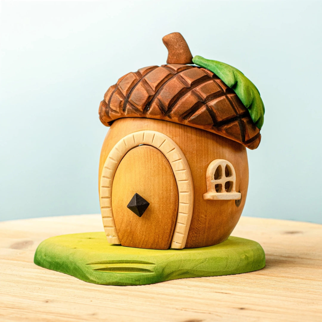 BT-32238 BumbuToys Wooden House - Acorn