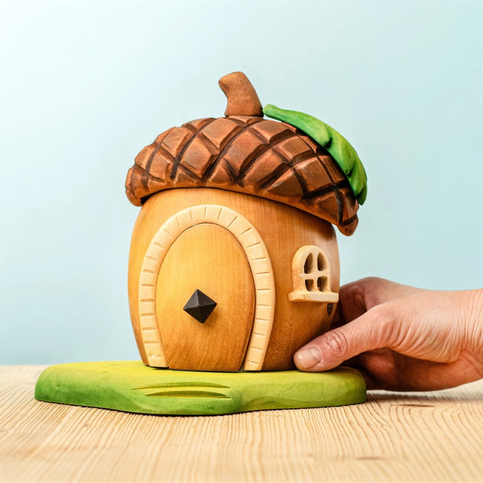 BT-32238 BumbuToys Wooden House - Acorn