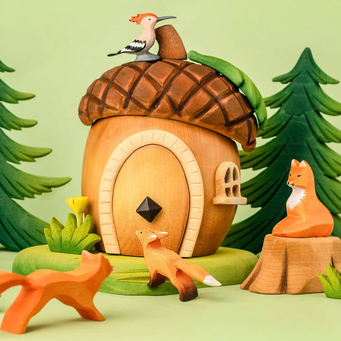 BT-32238 BumbuToys Wooden House - Acorn