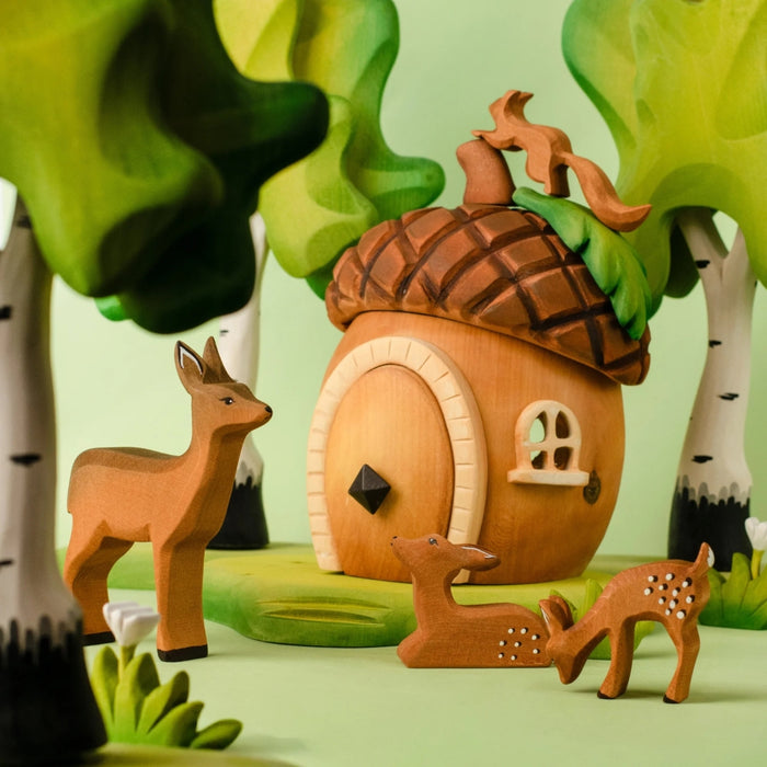 BT-32238 BumbuToys Wooden House - Acorn