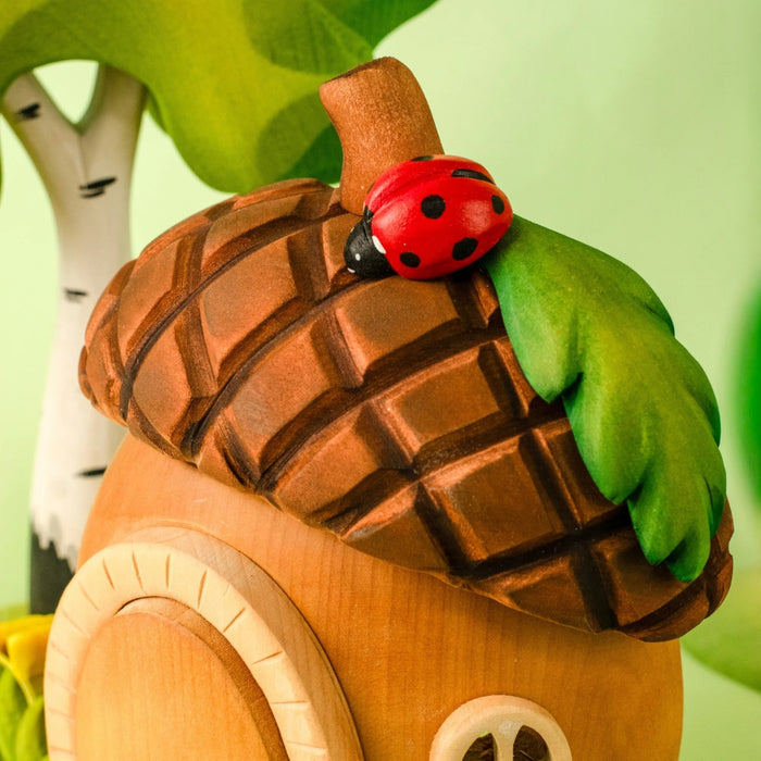 BT-32238 BumbuToys Wooden House - Acorn