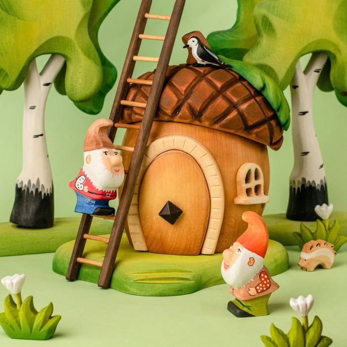 BT-32238 BumbuToys Wooden House - Acorn